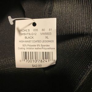 Simply Vera Faux Leather Leggings